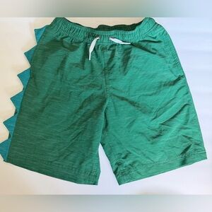 Hanna Andersson Boys Kids Green Dinosaur Swim Trunks US 10/140 cm